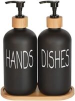 Glass Soap Dispenser Set. Hand Soap and Dish Soap ... - Image 2