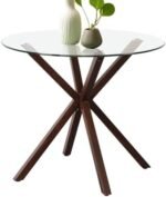 JALOURT 34.6" Round Glass Dining Table f... - Image 2