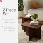 Square Fluted Nesting Coffee Table - Low... - Image 5