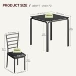 Glass Black Dining Table for 2-Small Squ... - Image 9