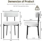 DYHOME Upholstered Dining Chairs Set of ... - Image 4