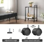 Waissdea 2-Tier Side Table，Mobile Side T... - Image 6