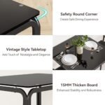Glass Black Dining Table for 2-Small Squ... - Image 7