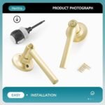 Heittis 4 Set Gold Door Handles Privacy ... - Image 5