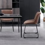 Dining Chair Set of 2, Synthetic Leather... - Image 5