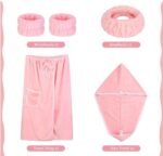 Towel Wrap Women Shower Robe Adjustable Closure Ba... - Image 8