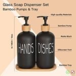 Glass Soap Dispenser Set. Hand Soap and Dish Soap ... - Image 3