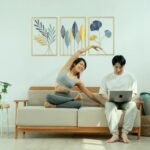 FUNTEREST Gold Leaf Wall Decor Modern Wall Art Hom... - Image 4