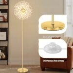 BesLowe 69in Crystal Floor Lamp for Livi... - Image 8