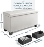 StorageBud Ottoman Bench with Removable ... - Image 4