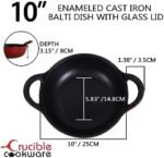 Enameled Cast Iron Balti Dish Pot (Red) ... - Image 3