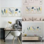 FUNTEREST Gold Leaf Wall Decor Modern Wall Art Hom... - Image 8
