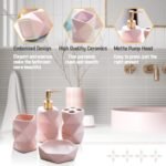 Bathroom Accessories Set,Pink Bathroom A... - Image 4