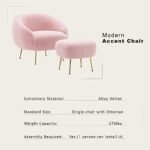 Merax Pink Modern Mid Century Living Roo... - Image 8
