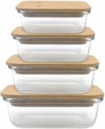 4 Pack Glass Food Storage Containers wit... - Image 2