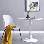 MIINO Round Modern Style Solid Wood Dini... - Image 4