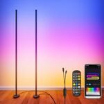 Corner Floor Lamp, Synced Dual Lights LE... - Image 2