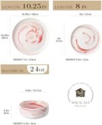 MALACASA Plates and Bowls Sets, 12 Piece... - Image 3