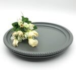 Oval Wood Decorative Tray, Small Beaded ... - Image 3