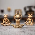 Frog figurines yoga zen decor – frog yog... - Image 4