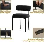 DYHOME Black Dining Chairs Set of 2, Mid... - Image 7