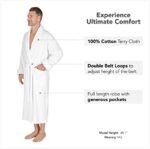 Boca Terry Men's Robe. 100% Cotton Terry Cloth, Sh... - Image 3