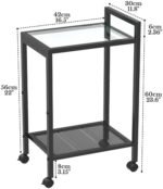 Waissdea 2-Tier Side Table，Mobile Side T... - Image 4