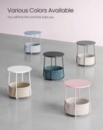 VASAGLE Small Round Side End Table, Mode... - Image 9