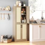 JASIWAY Storage Cabinet, Tall Kitchen Pa... - Image 3