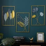 FUNTEREST Gold Leaf Wall Decor Modern Wall Art Hom... - Image 7