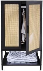 BOCVKENN Wardrobe Closet,Rattan Bedroom ... - Image 2