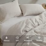 GIORCIS 100% Linen Duvet Cover Queen, St... - Image 4
