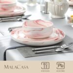 MALACASA Plates and Bowls Sets, 12 Piece... - Image 4