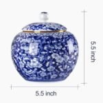 Qinlang Small Ginger Jar for Home Decor,... - Image 6