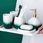 Elegant 6-Piece Ceramic Bathroom Accesso... - Image 3