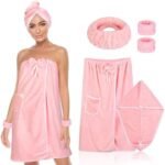 Towel Wrap Women Shower Robe Adjustable Closure Ba... - Image 2