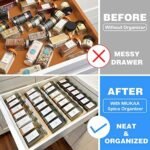 MIUKAA Clear Acrylic Spice Drawer Organizer, 4 Tie... - Image 7