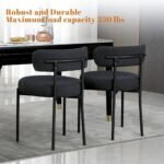 DYHOME Black Dining Chairs Set of 2, Mid... - Image 5
