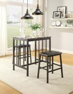 Homelegance 3-Piece Bi-Cast Vinyl Dining... - Image 3