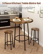 Recaceik 3 Piece Pub Dining Set, Modern ... - Image 4
