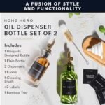 Home Hero 2 Pcs Olive Oil Dispenser Bottle - 350 m... - Image 3