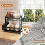 Santentre 2-Tier Dish Drying Rack with Removable U... - Image 8