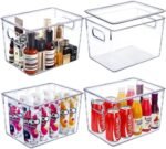 Clear Storage Bins With Lids, 4 Pack Pla... - Image 2
