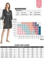 SIORO Womens Cotton Robe Kimono Lightweight Robes ... - Image 6