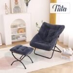 Tiita Saucer Chair with Ottoman, Soft Fa... - Image 8