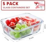 VERONES 5 Pack Glass Meal Prep Container... - Image 3