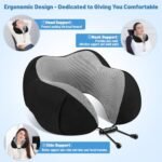Travel Pillow Premium Memory Foam, Comfo... - Image 6