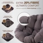Bme Ergonomic Wicker Papasan Chair with ... - Image 5