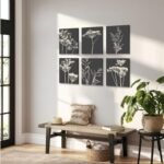 Botanical Wall Art Set of 6, Minimalist Abstract B... - Image 7