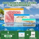 Gallon Freezer Bags, Reusable Ziplock Ba... - Image 6